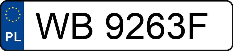 Numer rejestracyjny WB 9263F posiada VOLKSWAGEN Transporter T5 GP BiTDI MR`10 E5 3.0t Caravelle Trendline - WB9263F