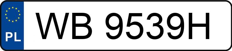 Numer rejestracyjny WB 9539H posiada CHEVROLET CAMARO COUPE - WB9539H