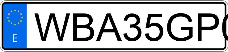 Numer rejestracyjny WBA35GP0X0N353844 posiada BMW X3