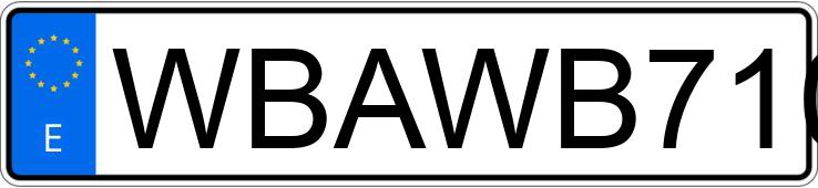 Numer rejestracyjny WBAWB71030PV76648 posiada BMW SERIE 3