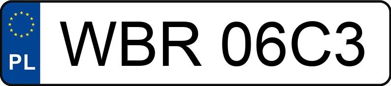 Numer rejestracyjny WBR 06C3 posiada CHEVROLET CRUZE - WBR06C3 Numer rejestracyjny WBR 06C3 posiada CHEVROLET CRUZE - WBR06C3