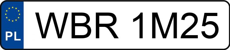 Numer rejestracyjny WBR 1M25 posiada BMW 3ER REIHE - WBR1M25