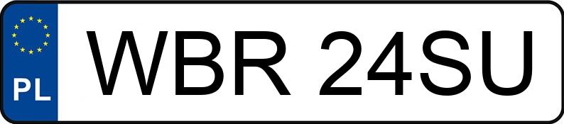 Numer rejestracyjny WBR 24SU posiada VOLKSWAGEN GOLF - WBR24SU