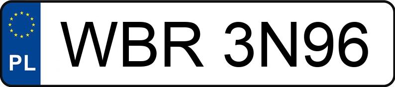 Numer rejestracyjny WBR 3N96 posiada VOLKSWAGEN PASSAT - WBR3N96
