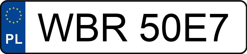 Numer rejestracyjny WBR 50E7 posiada FORD Fiesta 1.5 TDCi MR`13 E5 Platinium X - WBR50E7
