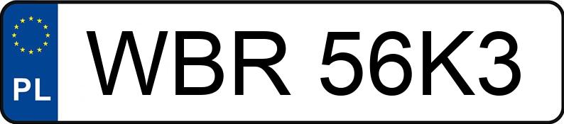Numer rejestracyjny WBR 56K3 posiada TOYOTA TOYOTA C-HR - WBR56K3