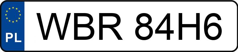 Numer rejestracyjny WBR 84H6 posiada ALFA ROMEO 159 - WBR84H6