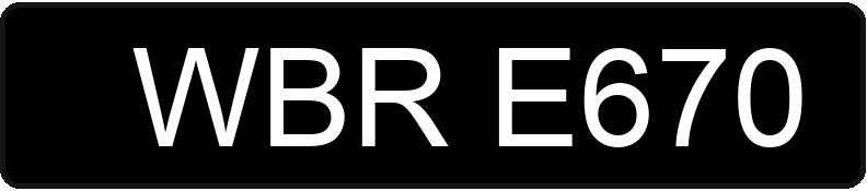 Numer rejestracyjny WBR E670 posiada VOLKSWAGEN Golf IV 1.8 MR`97 GTI Turbo - WBRE670