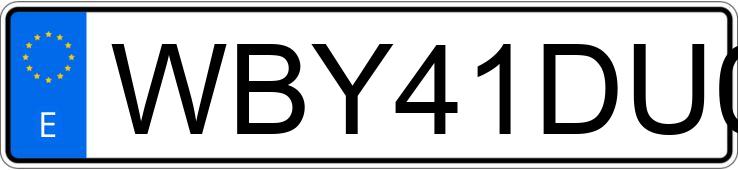 Numer rejestracyjny WBY41DU040S439768 posiada BMW IX3