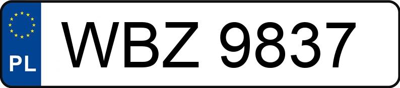 Numer rejestracyjny WBZ9837 posiada WAZ LADA 2104 2104