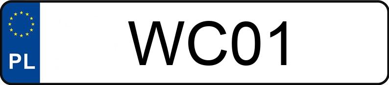 Numer rejestracyjny WC 01 posiada CHRYSLER LHS 3.5 Kat. L Aut. - WC01