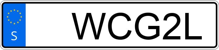 Numer rejestracyjny WCG2L posiada  