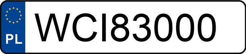 Numer rejestracyjny WCI 83000 posiada FORD FUSION TITANIUM - WCI83000