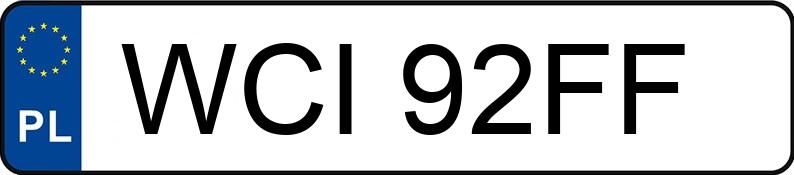 Numer rejestracyjny WCI 92FF posiada OPEL ASTRA 1,7 TD - WCI92FF Numer rejestracyjny WCI 92FF posiada OPEL ASTRA 1,7 TD - WCI92FF