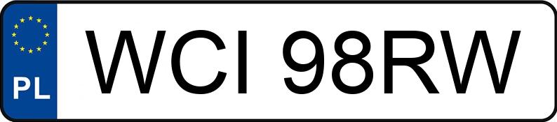 RegistreringsnummerWCI 98RW har BMW 520i Kat. E34 520i Kat. E34 - WCI98RW