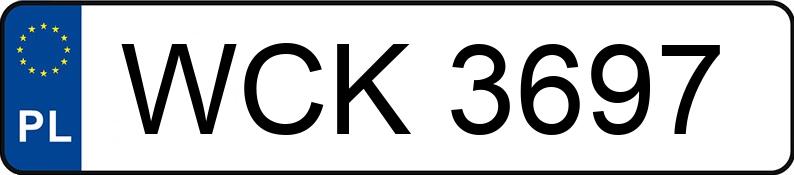 Numer rejestracyjny WCK 3697 posiada VOLKSWAGEN GOLF - WCK3697