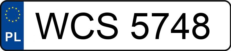 Numer rejestracyjny WCS 5748 posiada PEUGEOT 405 - WCS5748