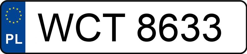Numer rejestracyjny WCT 8633 posiada FORD ESCORT - WCT8633