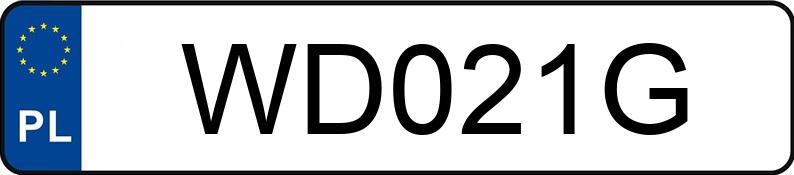 Numer rejestracyjny WD 021G posiada TIANDA GTR TD125-45 - WD021G