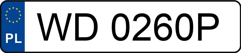 Numer rejestracyjny WD 0260P posiada CITROEN C4 G.Picasso 1.6 HDI MR`06 E5 SX Pack - WD0260P