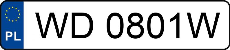 Numer rejestracyjny WD 0801W posiada TOYOTA Corolla 1.8 Hybrid MR`23 E6d Comfort e-CVT - WD0801W