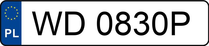 Numer rejestracyjny WD 0830P posiada TOYOTA Corolla 1.2 Turbo MR`19 E6 Comfort - WD0830P