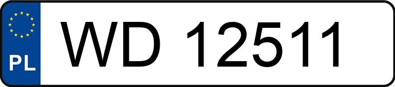 Numer rejestracyjny WD 12511 posiada VOLVO 240 GL - WD12511