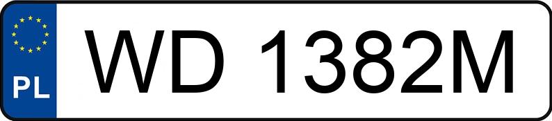 Numer rejestracyjny WD 1382M posiada FORD S-MAX - WD1382M