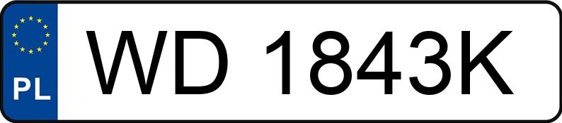 Numer rejestracyjny WD 1843K posiada OPEL ASTRA-G-CC - WD1843K