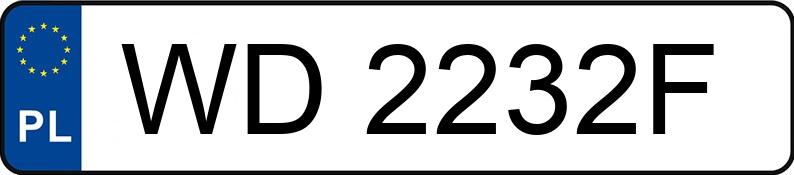 Numer rejestracyjny WD 2232F posiada BMW 120 Diesel MR`11 E5 F20/F21 xDrive - WD2232F