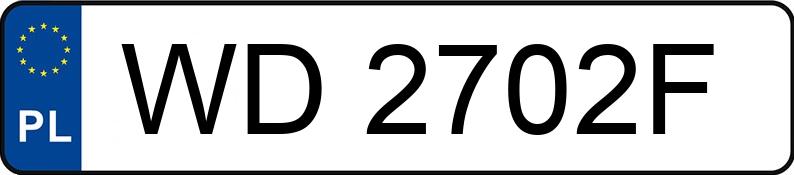 Numer rejestracyjny WD 2702F posiada SKODA OCTAVIA - WD2702F