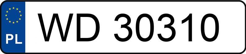Numer rejestracyjny WD 30310 posiada SKODA FABIA - WD30310 Numer rejestracyjny WD 30310 posiada SKODA FABIA - WD30310