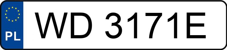 Numer rejestracyjny WD 3171E posiada SKODA FABIA - WD3171E