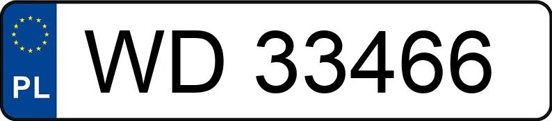 Numer rejestracyjny WD 33466 posiada BMW 325 - WD33466