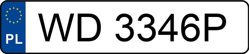 Numer rejestracyjny WD 3346P posiada BMW 318 Diesel MR`16 E6 F30 318 Diesel MR`16 E6 F30 - WD3346P