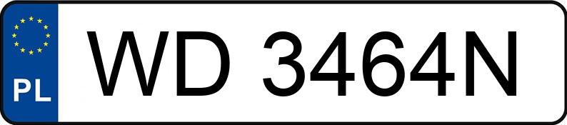 Numer rejestracyjny WD 3464N posiada JAGUAR XF 2.0 Diesel MR`16 E6 Chequered Flag - WD3464N