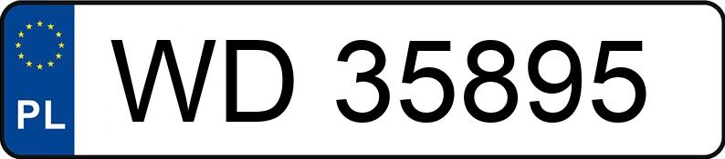 Numer rejestracyjny WD 35895 posiada RENAULT MEGANE - WD35895
