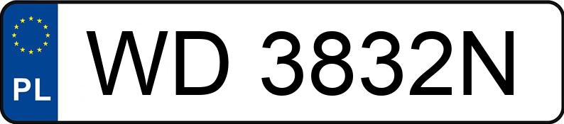 Numer rejestracyjny WD 3832N posiada SKODA OCTAVIA - WD3832N