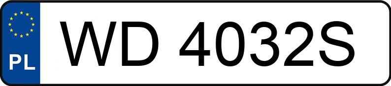 Numer rejestracyjny WD 4032S posiada AUDI A6 2.0 TDi MR`15 E6 4G ultra S tronic - WD4032S