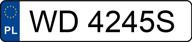 Numer rejestracyjny WD 4245S posiada TOYOTA COROLLA - WD4245S