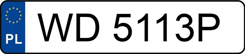 Numer rejestracyjny WD 5113P posiada FORD EXPLORER - WD5113P