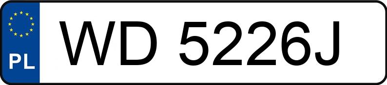 Numer rejestracyjny WD 5226J posiada AUDI A6 - WD5226J Numer rejestracyjny WD 5226J posiada AUDI A6 - WD5226J