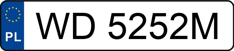 Numer rejestracyjny WD 5252M posiada BMW 520D - WD5252M Numer rejestracyjny WD 5252M posiada BMW 520D - WD5252M