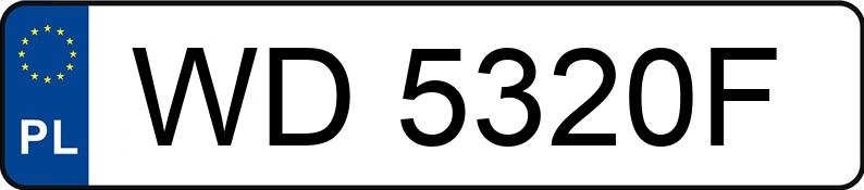 Numer rejestracyjny WD 5320F posiada TOYOTA AYGO - WD5320F