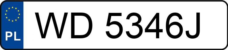 Numer rejestracyjny WD 5346J posiada JAGUAR XJ 3.0 MR`03 E3 Sport - WD5346J