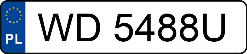 Numer rejestracyjny WD 5488U posiada TOYOTA CAMRY - WD5488U