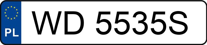 Le numéro d’enregistrement WD 5535S a RENAULT Laguna II Grandtour 1.9 DCI MR`01 E3 Galileo - WD5535S