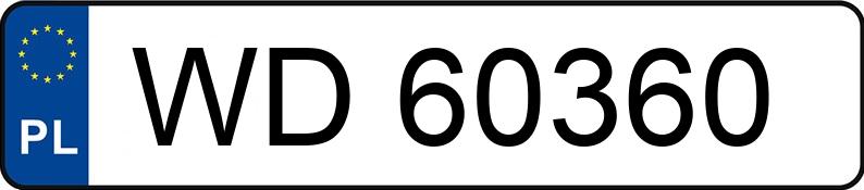 Numer rejestracyjny WD 60360 posiada PEUGEOT 405 1.9 Diesel GRD - WD60360