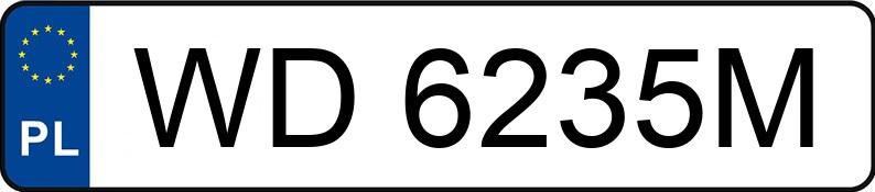 Numer rejestracyjny WD 6235M posiada TOYOTA YARIS - WD6235M