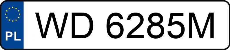 Numer rejestracyjny WD 6285M posiada VOLVO V50 2.0 D MR`08 E4 V50 2.0 D MR`08 E4 - WD6285M